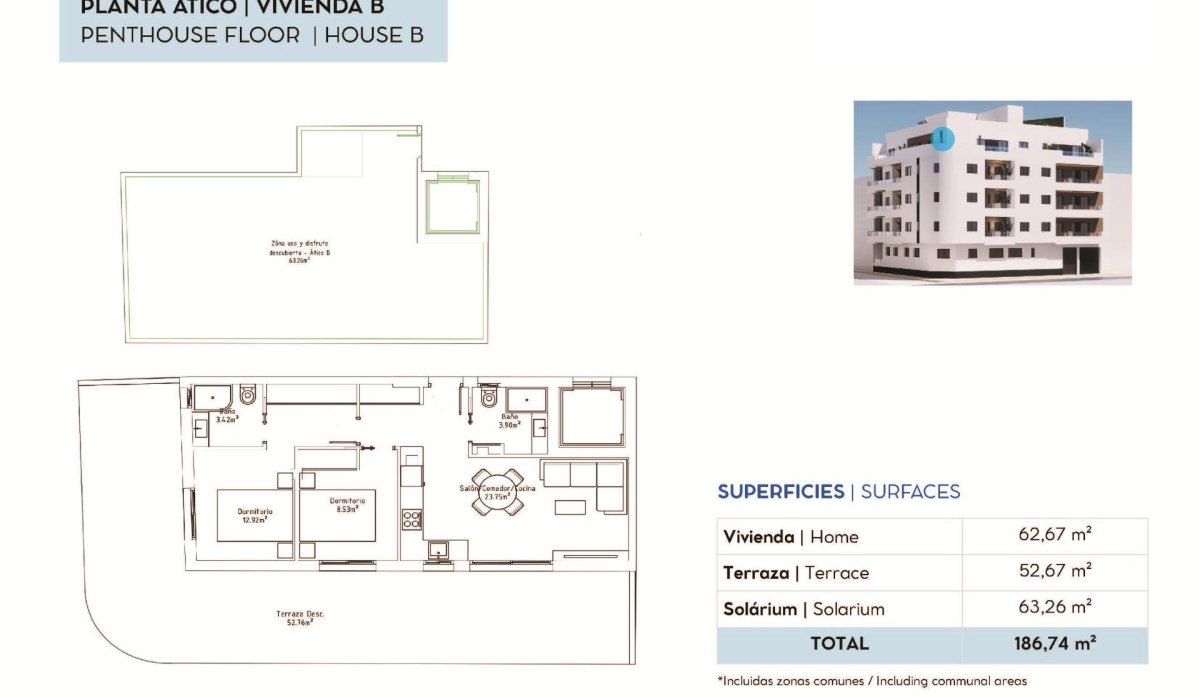 Nouvelle construction - Attique - Torrevieja - pueblo