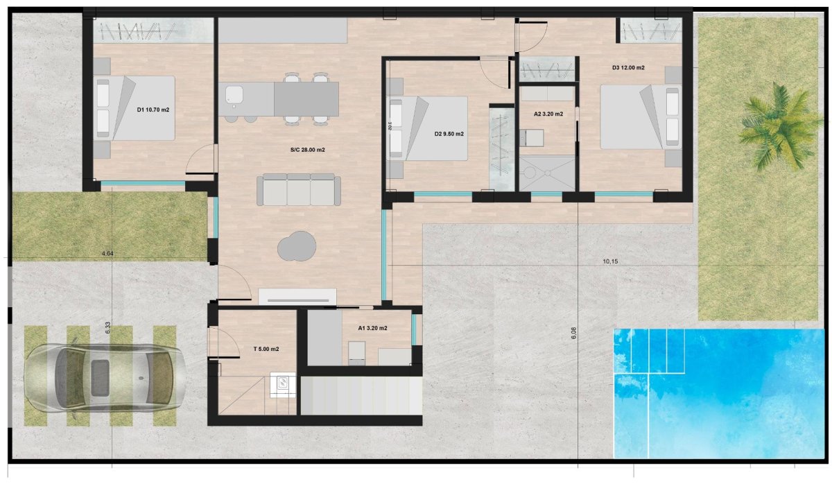 Obra nueva - Villa - Torre Pacheco - Roldán