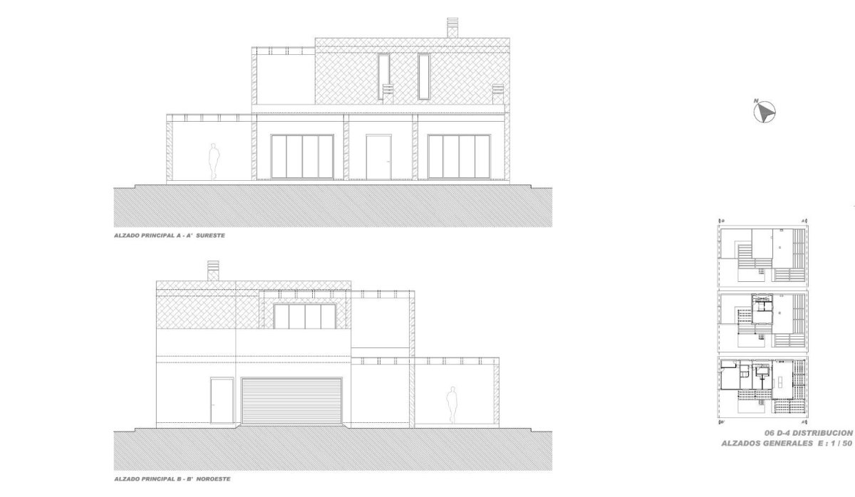 Obra nueva - Villa - Pinoso - Casas Pastor