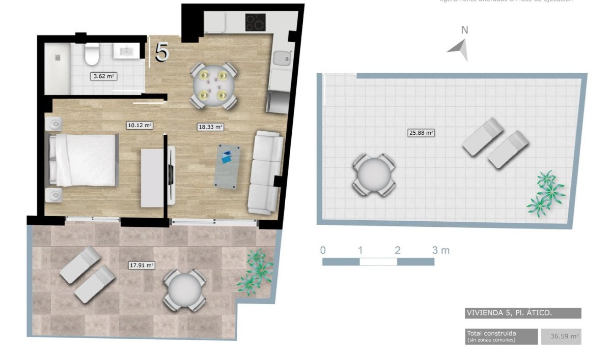 Nouvelle construction - Attique - Torrevieja - Centro