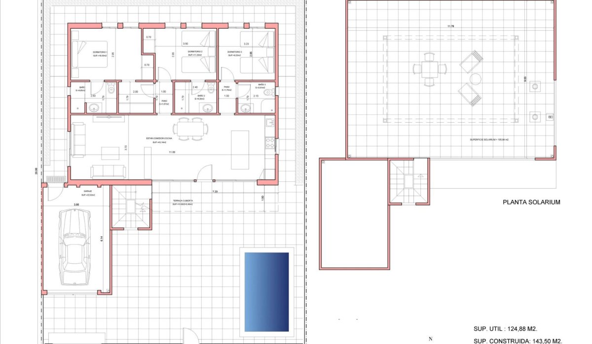 Obra nueva - Villa - Fuente Álamo - La Pinilla