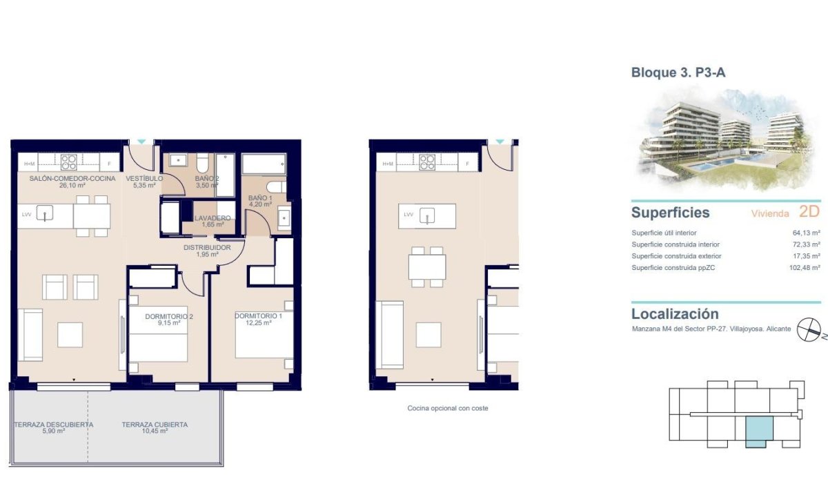 Nouvelle construction - Appartement - Villajoyosa - Playa del Torres