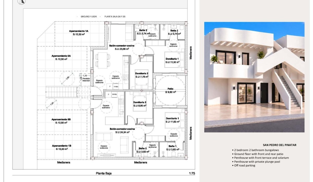 Nouvelle construction - Bungalow - San Pedro del Pinatar - Los Peñascos