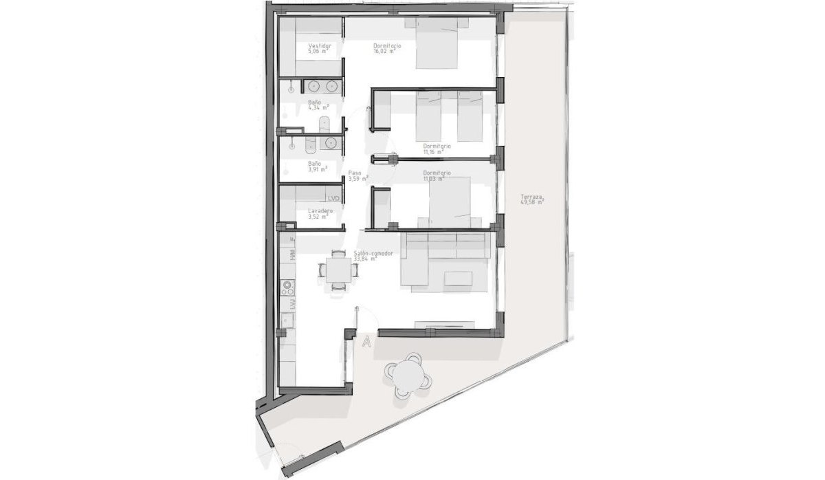 Obra nueva - Apartamento / piso - Aguilas - Playa del Hornillo