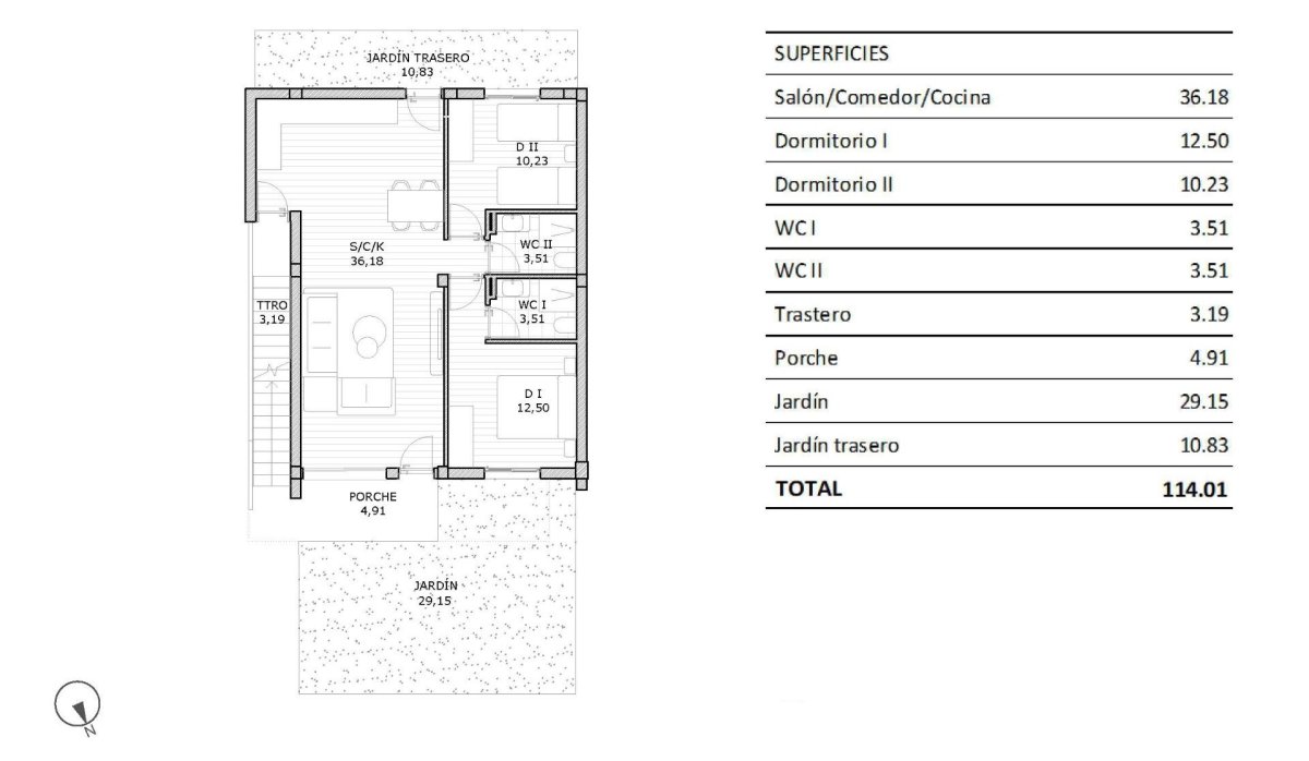 Nouvelle construction - Bungalow - San Miguel de Salinas - Pueblo