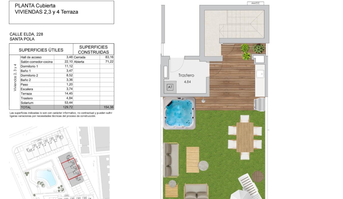 Nouvelle construction - Attique - Santa Pola - Playa Tamarit