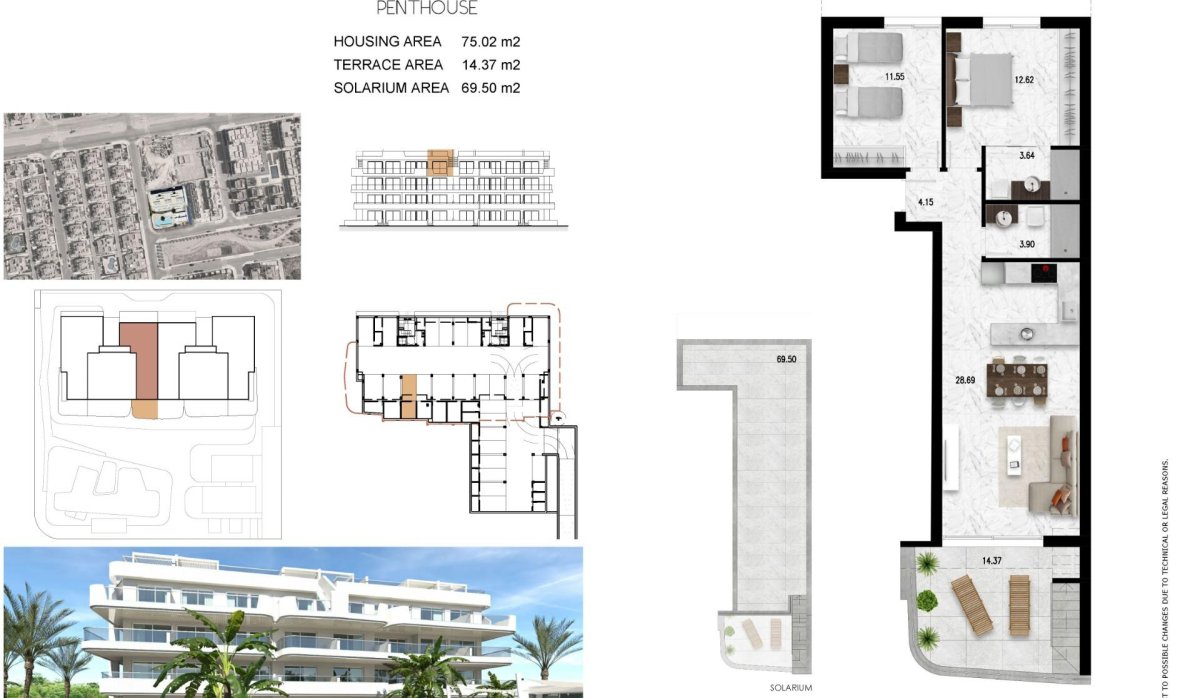 Nouvelle construction - Attique - Orihuela Costa - Lomas de Cabo Roig