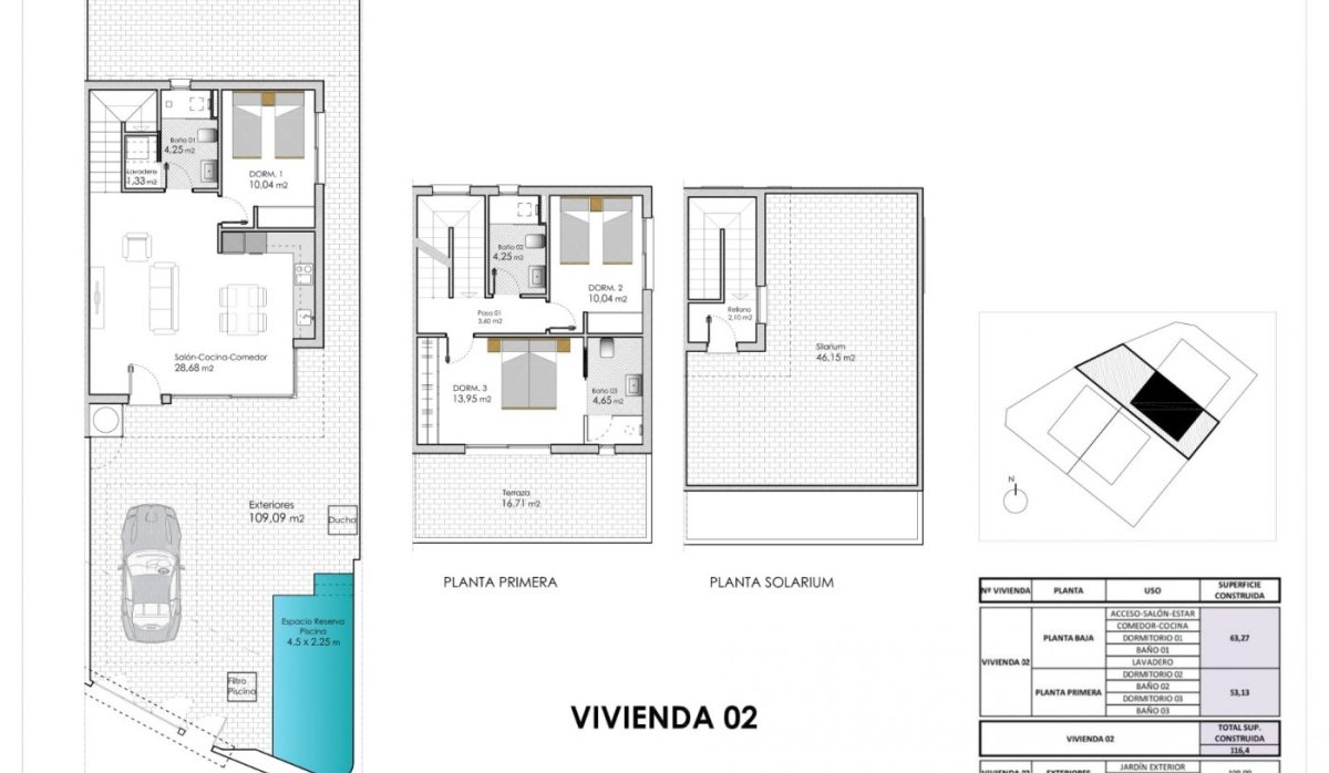 Obra nueva - Villa - Pilar de la Horadada - pueblo