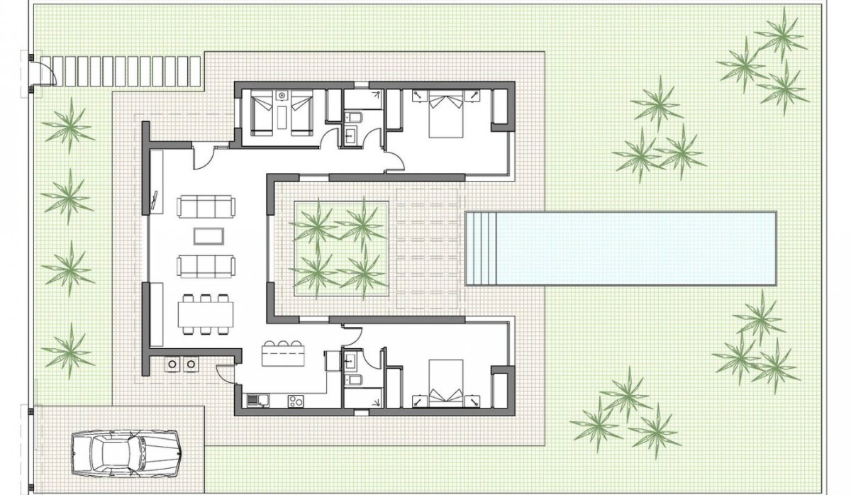 New Build - Villa - Benijofar - Polideportivo