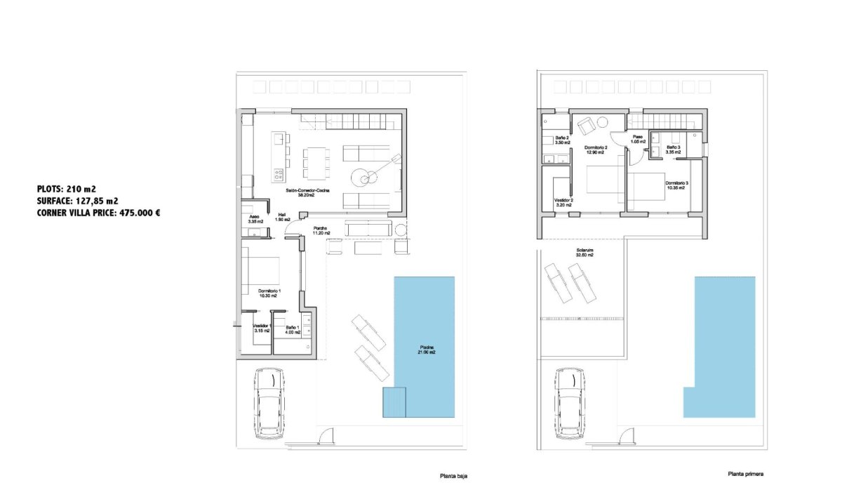 New Build - Villa - San Javier - Parque de los leones