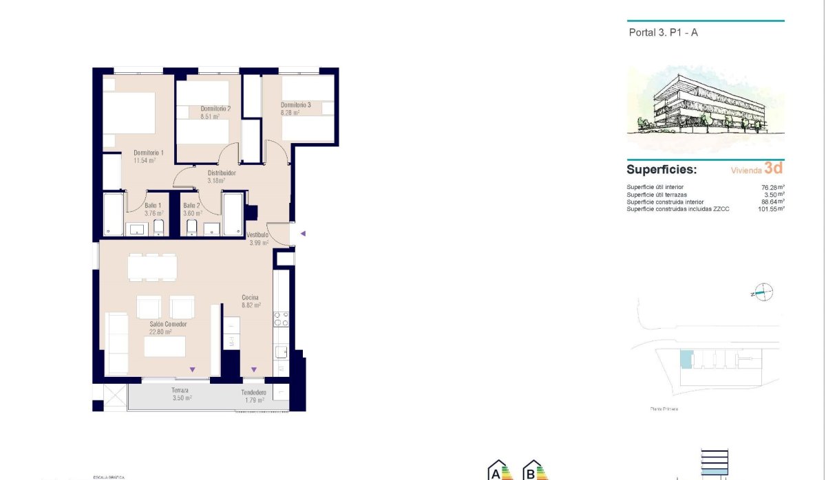 Nouvelle construction - Apartment - Alicante - San Agustín-PAU 2