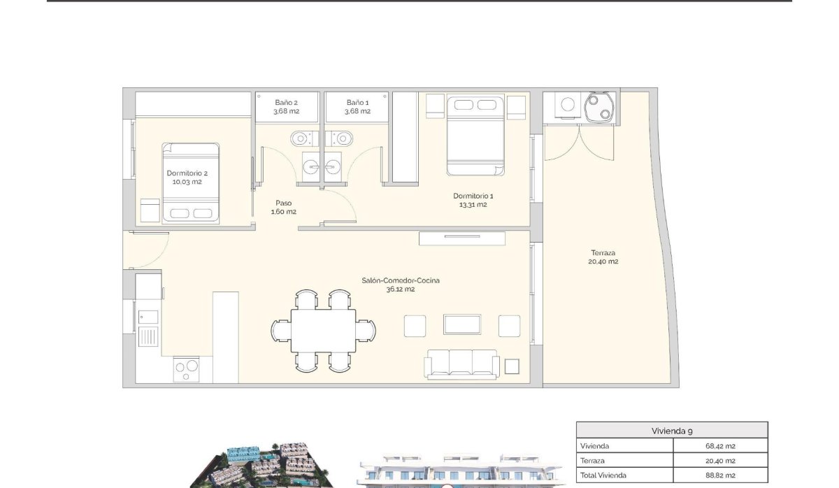 Nouvelle construction - Apartment - Finestrat - Puig Campana Golf