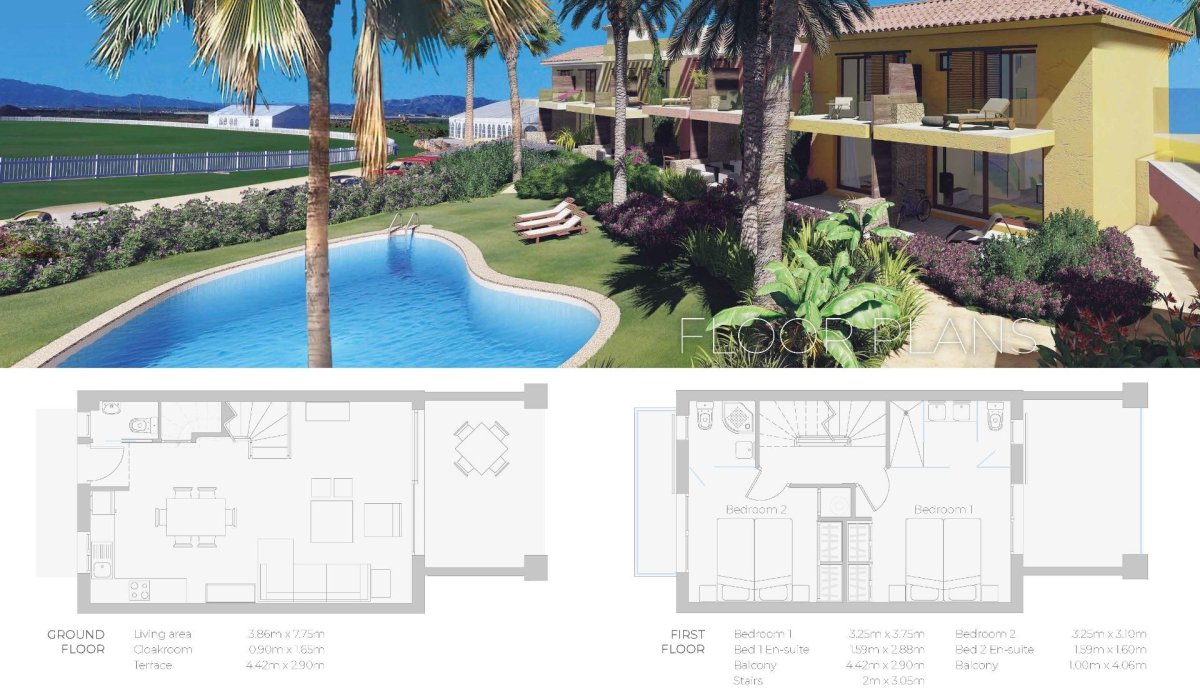 Nouvelle construction - Town House - Cuevas Del Almanzora - Desert Spring Golf