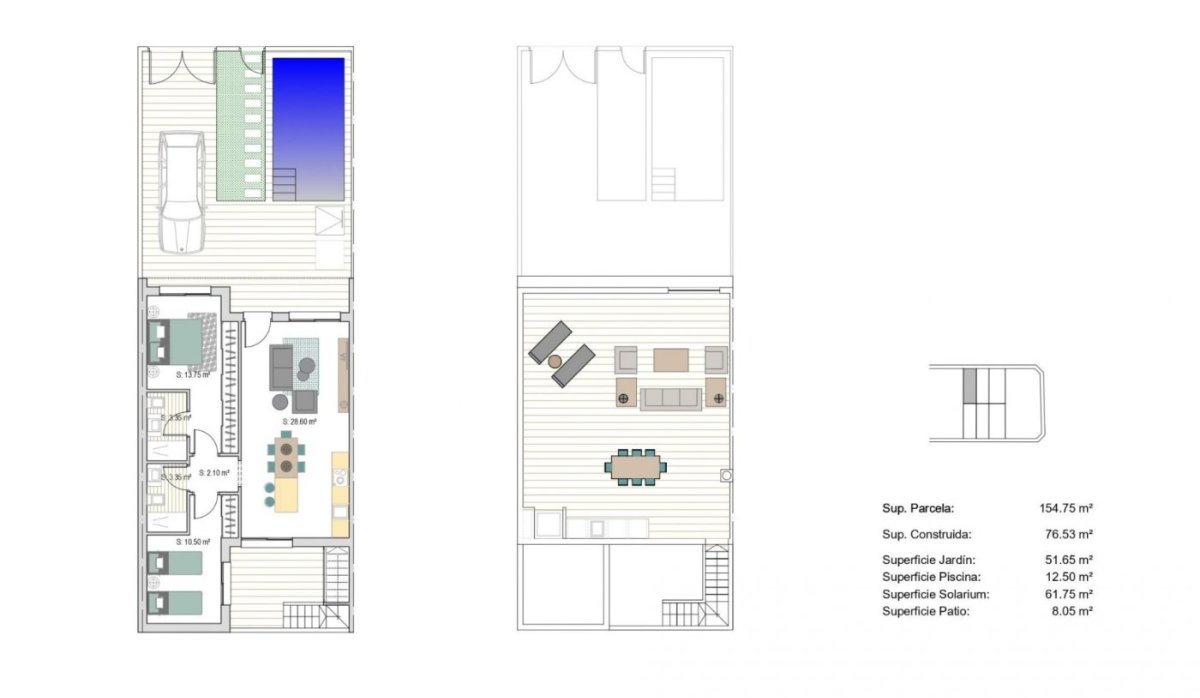 Obra nueva - Villa - San Javier - Parque del doce