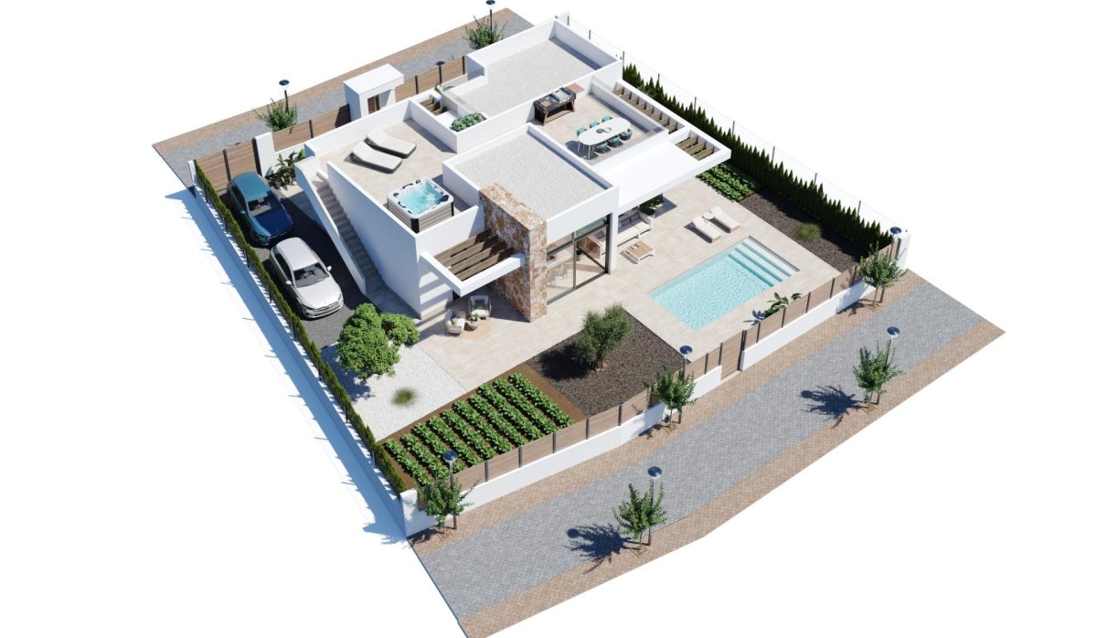 Obra nueva - Villa - Fuente Álamo - Hacienda del Alamo