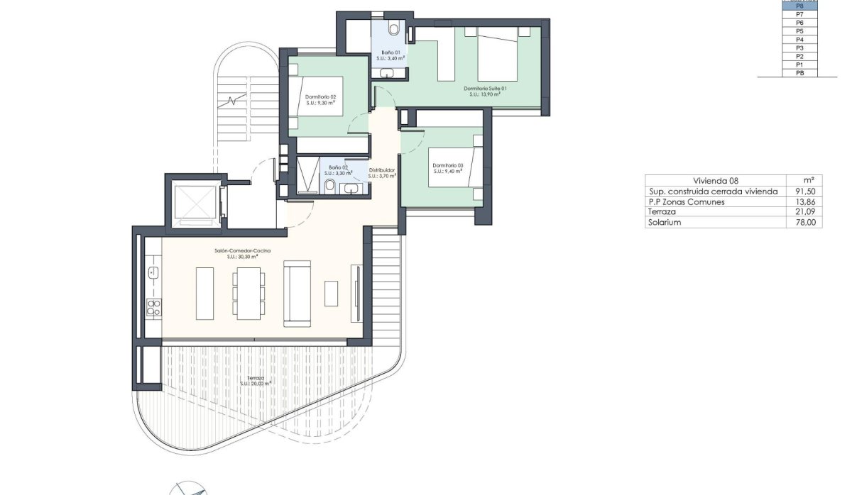 Nouvelle construction - Attique - Guardamar del Segura - Avenida del Puerto