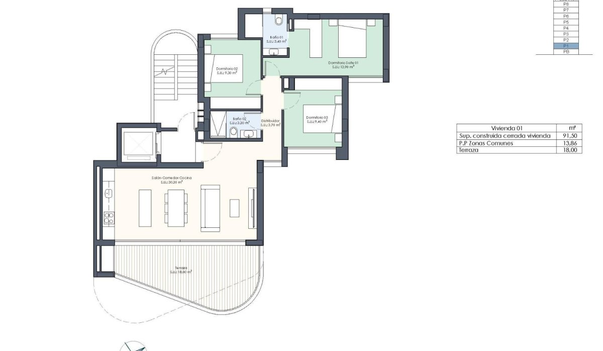 Nouvelle construction - Appartement - Guardamar del Segura - Avenida del Puerto