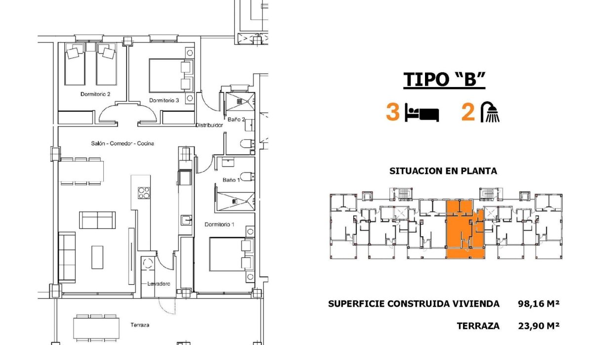 Nouvelle construction - Appartement - San Miguel de Salinas - Pueblo